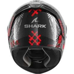 Integralhelm SHARK SPARTAN RS CARBON SHIEVER schwarz-dunkelgrau-rot