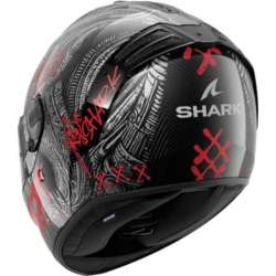 Integralhelm SHARK SPARTAN RS CARBON SHIEVER schwarz-dunkelgrau-rot