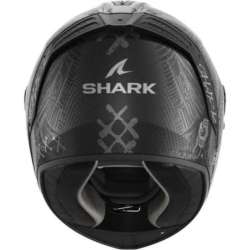 Integralhelm SHARK SPARTAN RS CARBON SHIEVER mattschwarz-dunkelgrau-silber