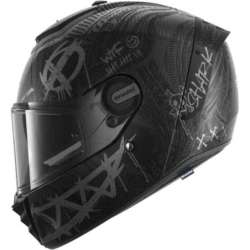 Integralhelm SHARK SPARTAN RS CARBON SHIEVER mattschwarz-dunkelgrau-silber