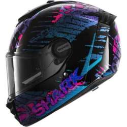 Integralhelm SHARK SPARTAN RS REPTAIA schwarz-blau-rosa