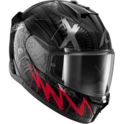 Integralhelm SHARK D-SKWAL 3 SHIEVER schwarz-dunkelgrau-rot