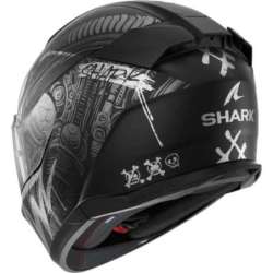 Integralhelm SHARK D-SKWAL 3 SHIEVER, mattschwarz-dunkelgrau
