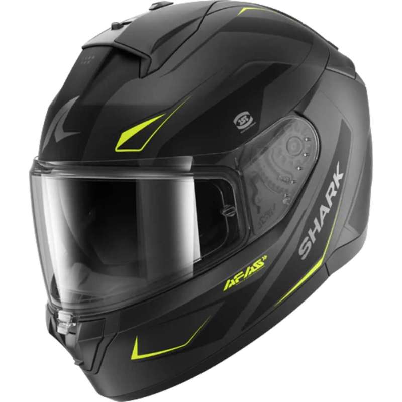 Integralhelm SHARK RIDILL 2 MEKARIUM mattschwarz-dunkelgrau-gelb