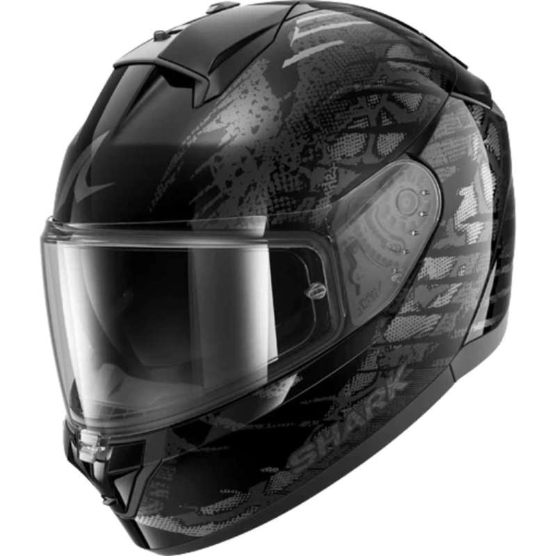 Integralhelm SHARK RIDILL 2 REPTAIA schwarz-dunkelgrau-silber