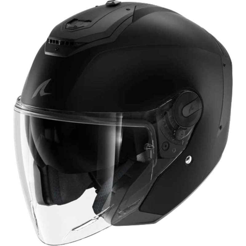 Casque jet SHARK RS JET BLANK noir mat