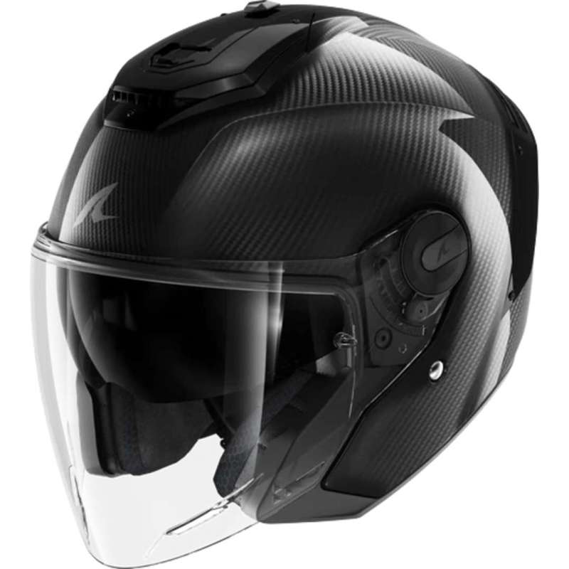 SHARK RS JET FULL CARBON Jethelm, dunkelgrau-schwarz