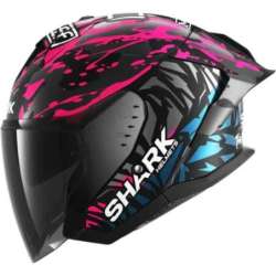 SHARK SKWAL JET CUP REPLICA REDDING Jethelm, mattschwarz-rosa-blau