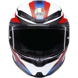 AGV-Integralhelm K6 S Timewarp, mattschwarz, rot, blau