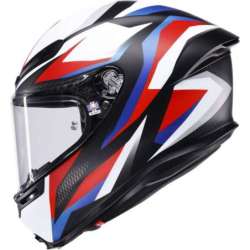 AGV-Integralhelm K6 S Timewarp, mattschwarz, rot, blau