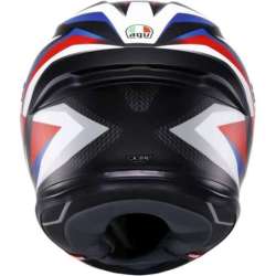 Casque intégral AGV K6 S Timewarp noir mat rouge bleu