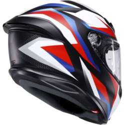 Casque intégral AGV K6 S Timewarp noir mat rouge bleu