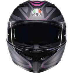 Casque intégral AGV K3 Syth noir mat gris rose