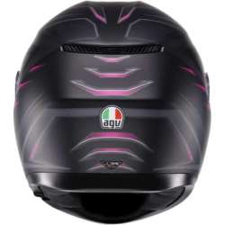 AGV K3 Syth Integralhelm, mattschwarz, grau, rosa