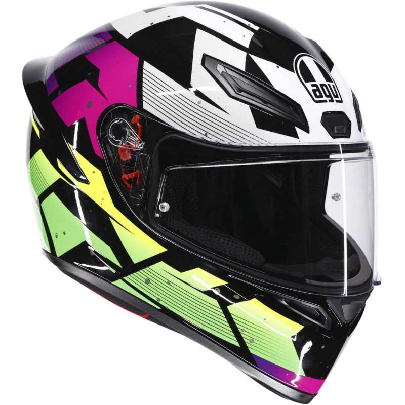 Casque intégral AGV K1 S Punkpulse gris violet vert
