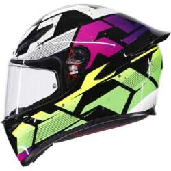 Casque intégral AGV K1 S Punkpulse gris violet vert