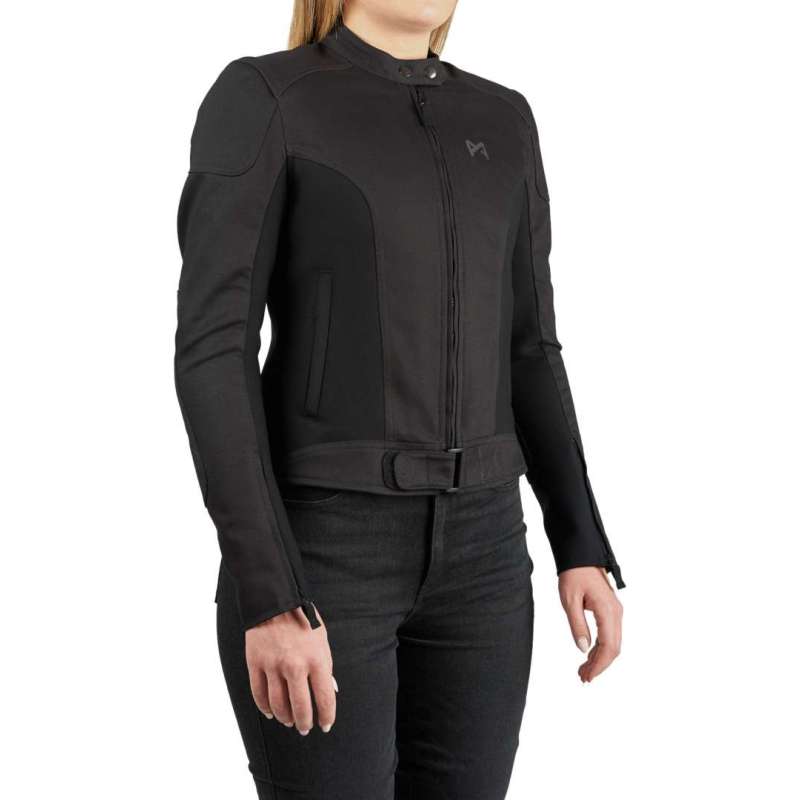 Pando Moto Luna AAA Denim Damenjacke, schwarz