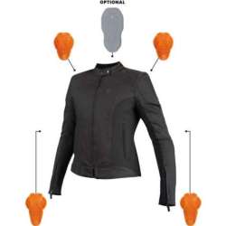 Pando Moto Luna AAA Denim Damenjacke, schwarz