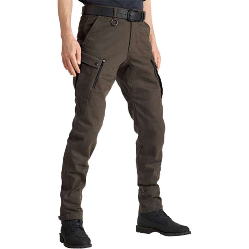 Jeans Pando Moto Mark, olivgrün