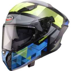 Casque Caberg intégral Drift Evo II Prism noir-jaune-bleu mat