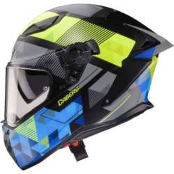 Casque Caberg intégral Drift Evo II Prism noir-jaune-bleu mat