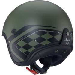 Caberg-Jethelm „Freeride X Daytona“ in Militärgrün-Schwarz-Matt-Silber