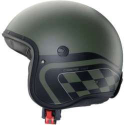 Caberg-Jethelm „Freeride X Daytona“ in Militärgrün-Schwarz-Matt-Silber