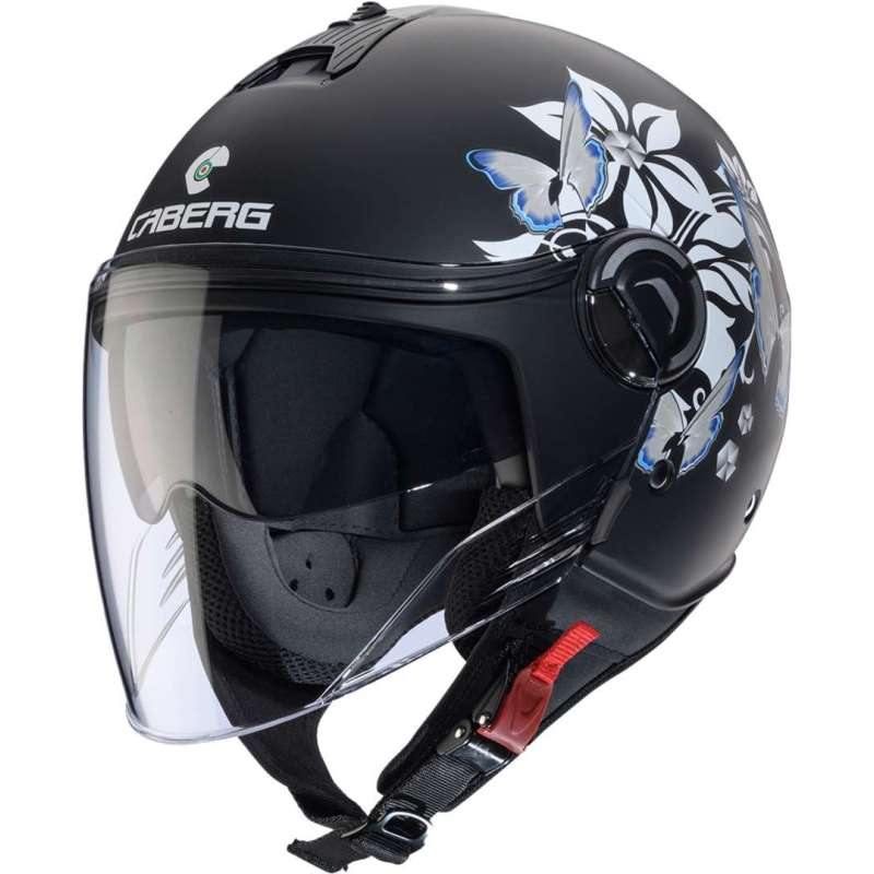 Casque Caberg jet Riviera V4X Mia mat noir-blanc-gris