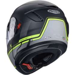 Caberg-Modulhelm Levo X Elite, schwarz-grau-neongelb, matt