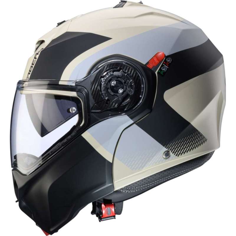 Casque Caberg modulable Duke Evo Indy brun-gris-noir mat