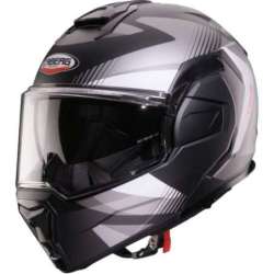 Casque Caberg modulable Trip Lunar gris mat blanc
