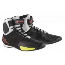 Chaussures Alpinestars FASTER (VENTED) - Noir/Blanc/Rouge/Jaune