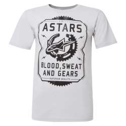 T-Shirt Alpinestars BLOOD SWEAT & GEARS - GrisClair
